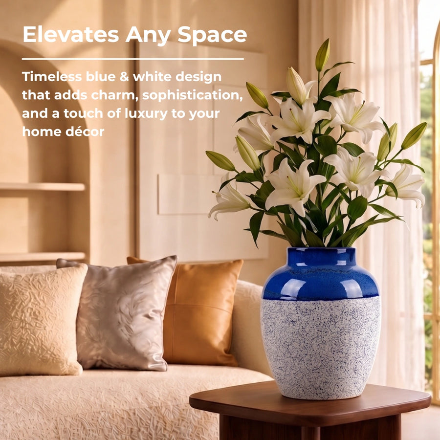 Elaris Tiera Jar Handcrafted Ceramic Vase