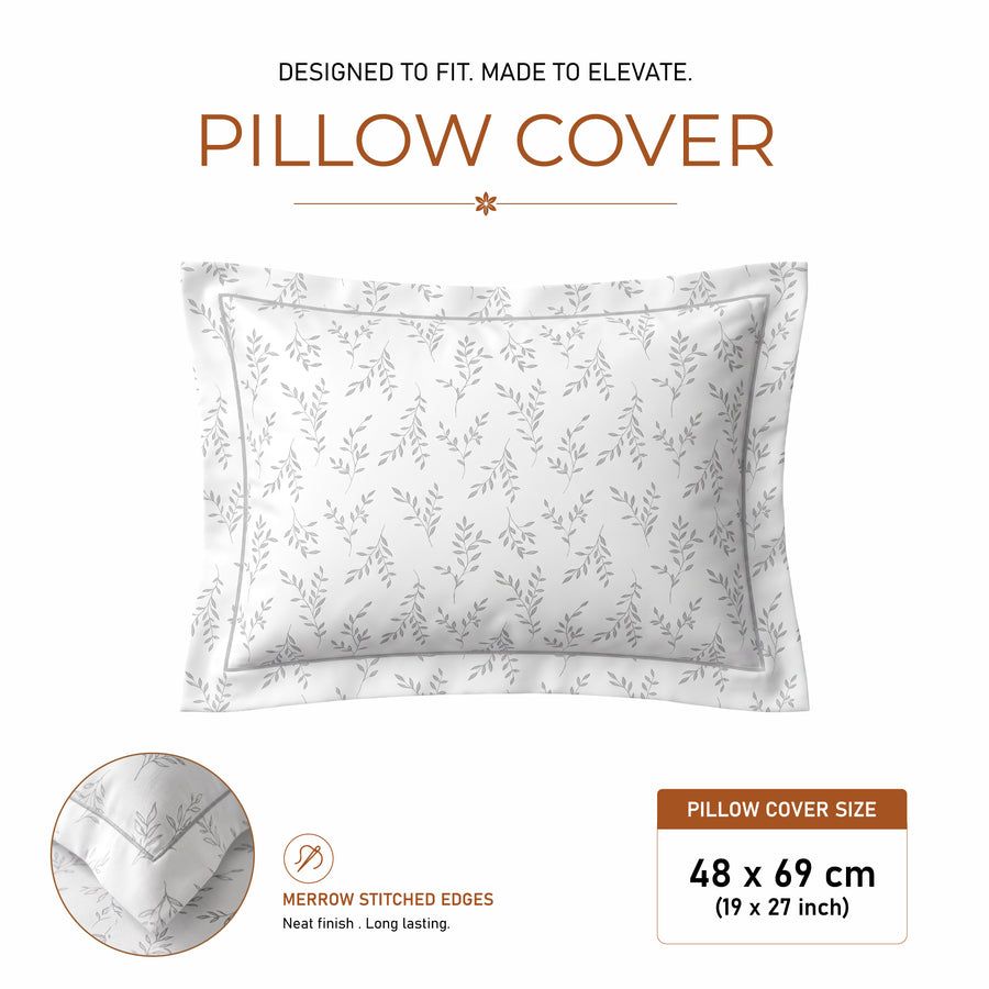 Willow Sprig King Flat 100% Cotton Bedsheet Set