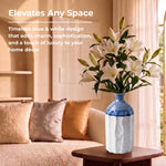 Elaris Fluted Bottle Handcrafted Ceramic Vase