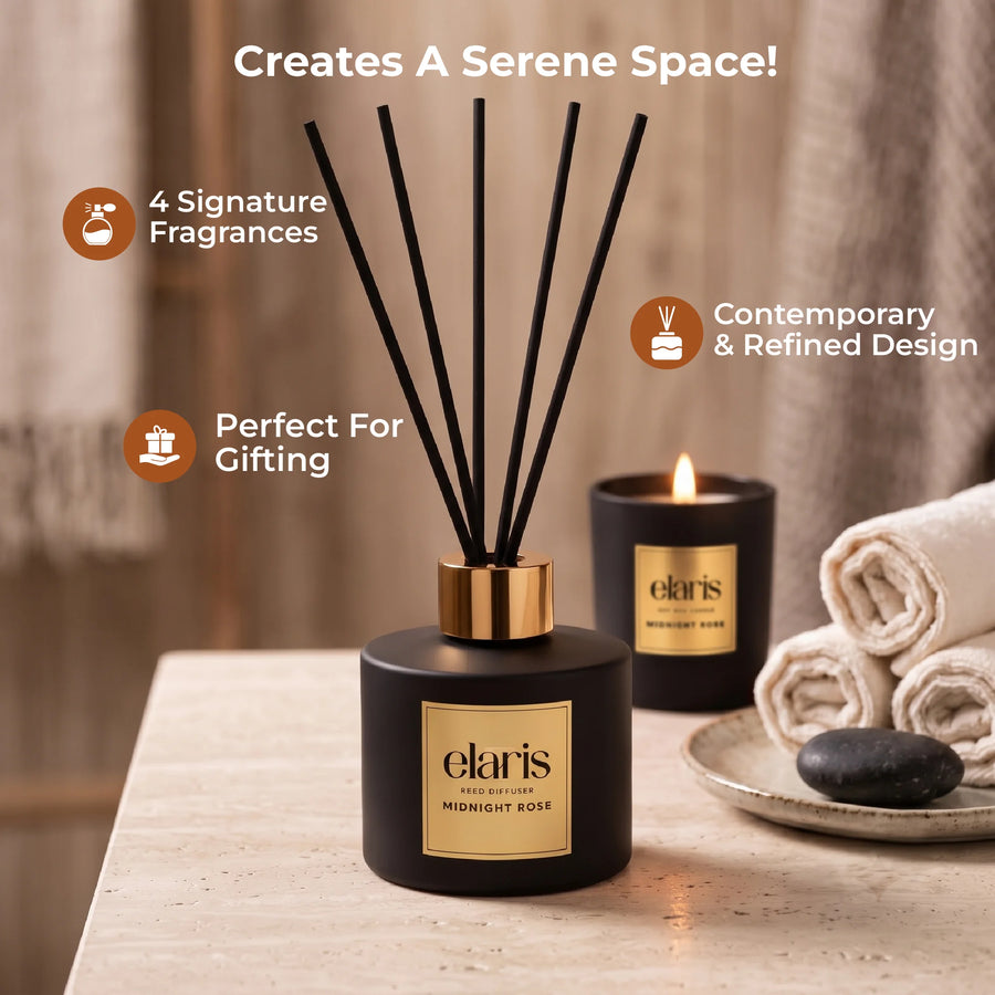 Elaris Midnight Rose Reed Diffuser