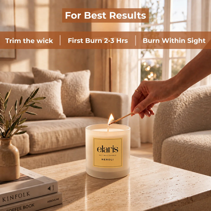 Elaris Neroli Scented Candle
