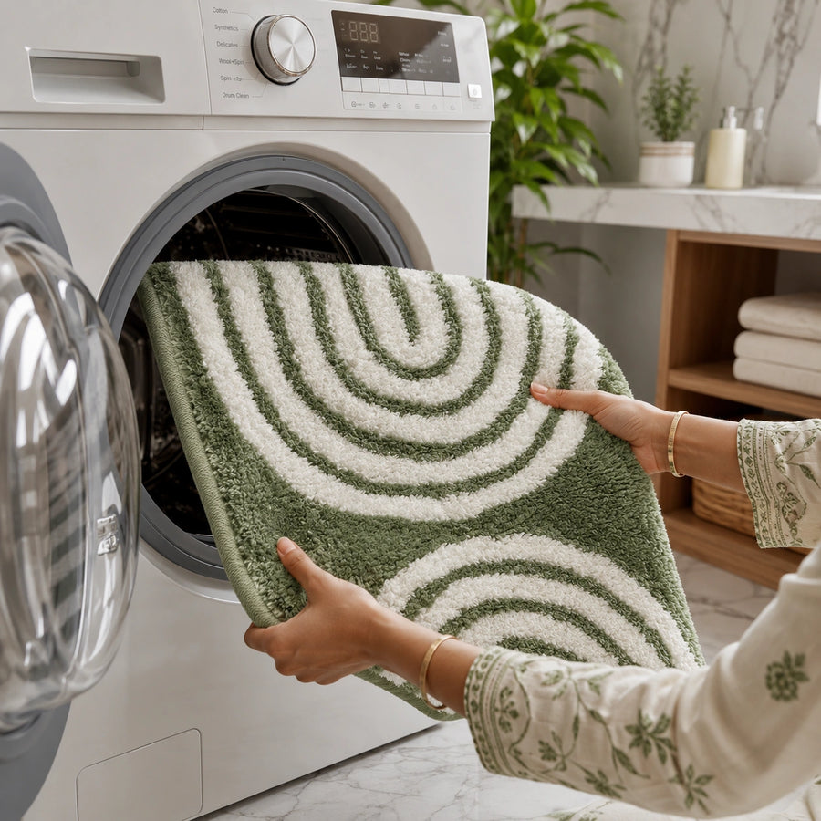 Geometric Arch Design Anti Slip Bath Mat, 50 x 80 cm