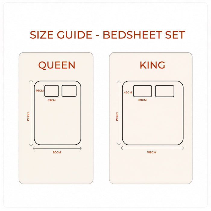 Elaris Solid Maroon Queen Flat 100% Cotton Bedsheet Set